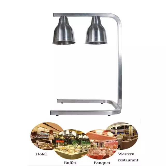 Commercial Infrared Food Warmer Heating Lamp Buffet Table Top Catering Equipment