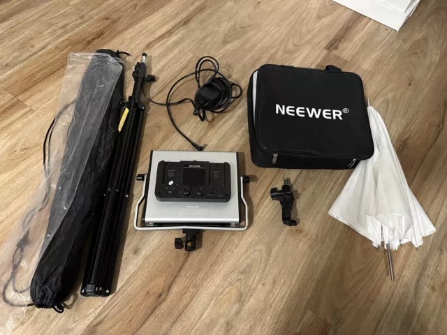 Neewer APP Control 660 PRO RGB Led Video Light Kit with Light Stand, Diffuser