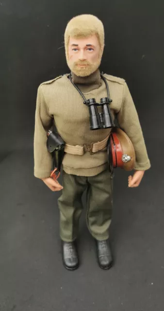 Figura de oficial soldado vintage de hombre de acción