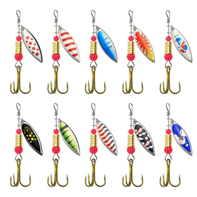 EFFECTIVE AND RELIABLE Spinnerbaits 10pcs Set for Freshwater Saltwater  Fishing $17.38 - PicClick AU