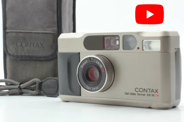 [Top MINT/Case] Contax T2 Date Titan 35mm Point & Shoot Film Camera From JAPAN