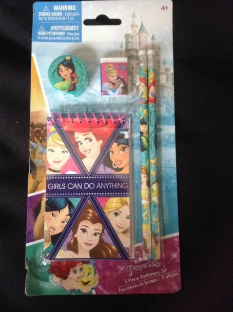 Disney Princess 5 Piece Stationary Set School Supplies