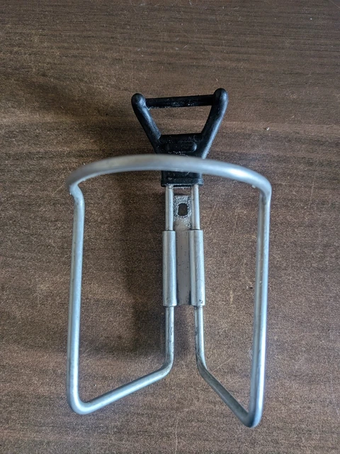 Porte-bidon vélo vintage bleu ancien stock années 90