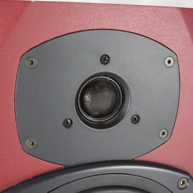 TANNOY REVEAL PASSIVE Speakers Bookshelf HiFi Studio Monitor Pair Red ...