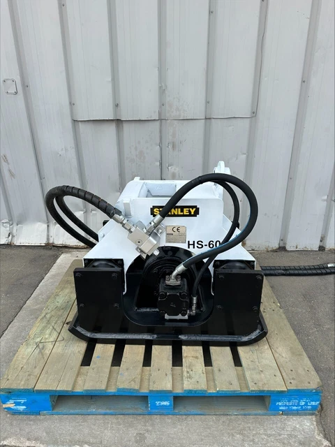 Stanley HS-6000 Vibratory Plate Compactor Attachment for Backhoe or Excavator