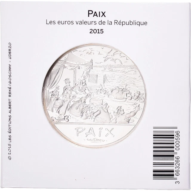 FRANCE, MONNAIE DE Paris, 50 Euro, Astérix et la paix, 2015, Monnaie de ...