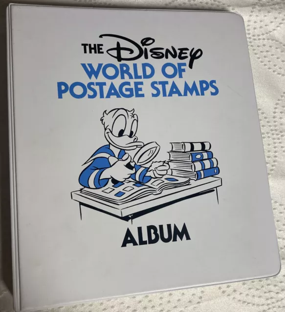 VINTAGE 1980’S THE Disney World of Postage Stamps Album Includes 100 ...
