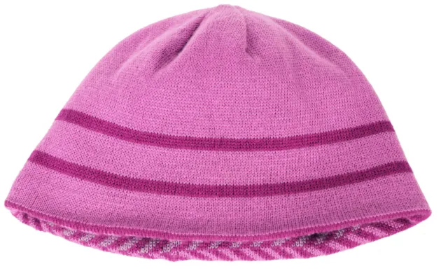 COLUMBIA GIRLS REVERSIBLE Beanie Knit Hat Cap Youth One Size OS Pink ...