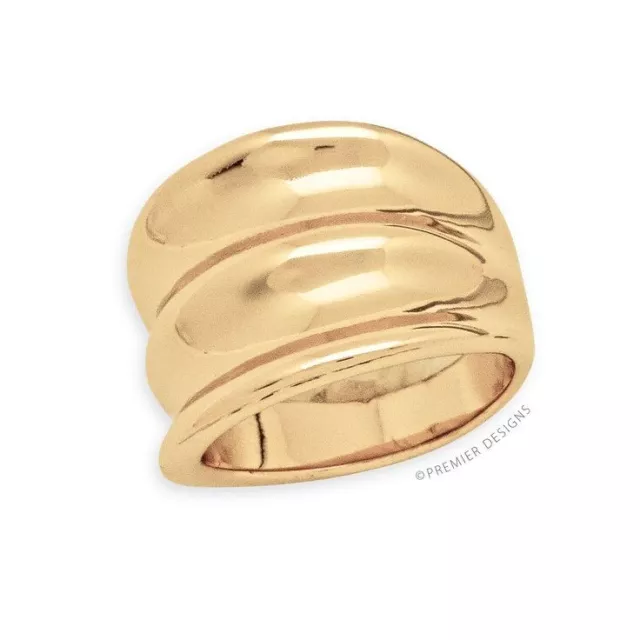 Premier Designs Jewelry GOLD UPSCALE Ring Woman's size 10 New