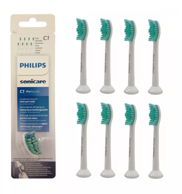 8 Philips Sonicare Bürstenköpfe Aufsätze Pro Results C1 ( 1x HX6018 MEGAPACK  )