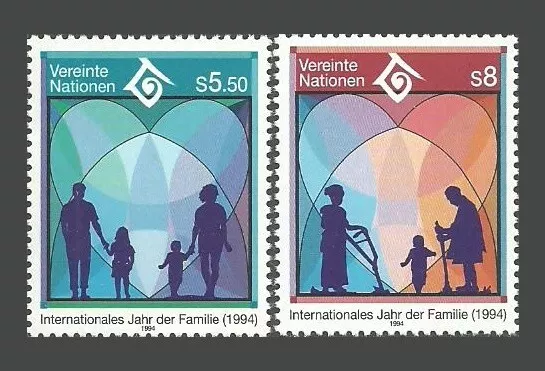 UN Vienna Stamps 1994 International Year of the Family - MNH