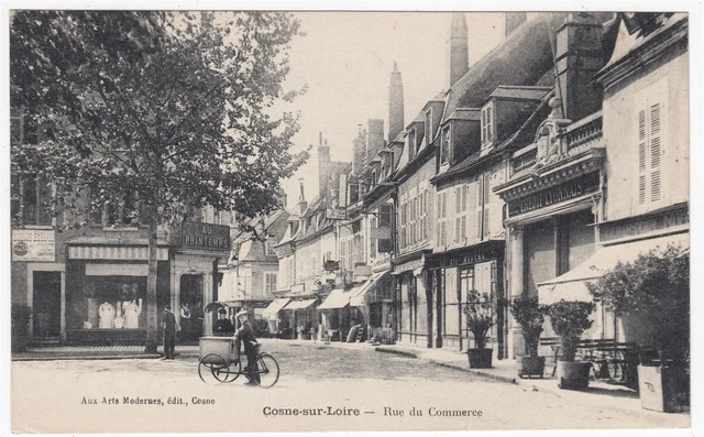 French Postcard "Cosne-Sur-Loire - Rue Du Commerce"