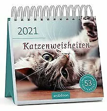Postkartenkalender Katzenweisheiten 2021 | Buch | Zustand sehr gut