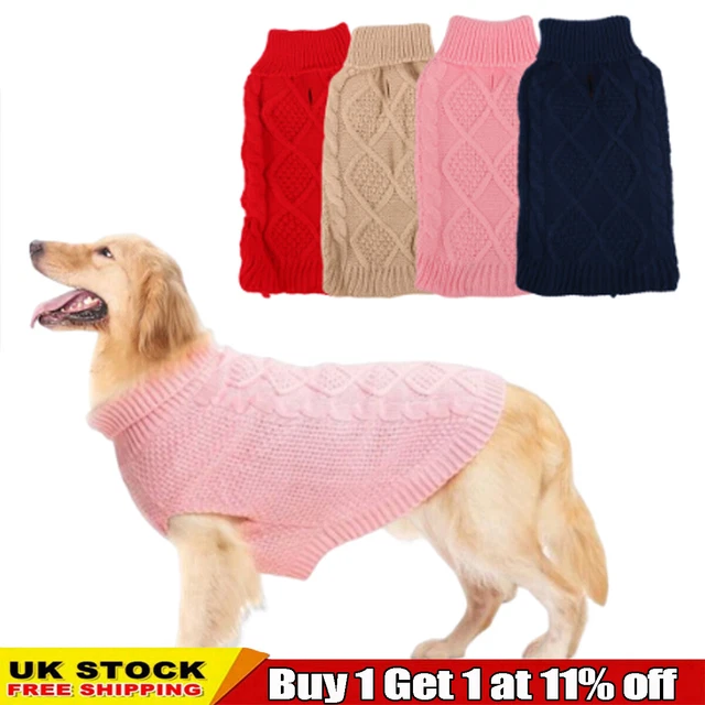 Puppy Dog Pet Jumper Winter Warm Knitted Sweater Clothes Small Dogs Coat Thermal
