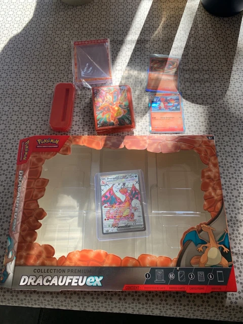 POKÉMON JCC: COLLECTION Premium Dracaufeu-ex Boîte sans booster avec ...