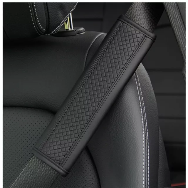 Shoulder Cover Padding Pad Seat Belt Pu Leather Car Seat Safety Belt