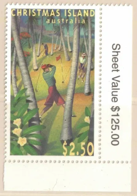 1995 Christmas Island Golf Stamp SG 403 MUH