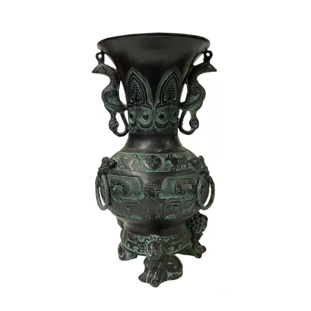 Chinese Oriental Green Bronze-ware Home Decor Display ws1209S Chinese Oriental Green Bronze-ware Home Decor Display ws1209S