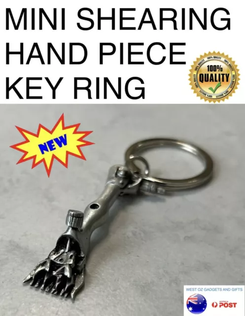 Sheep Shearing Mini Hand Piece KeyRing SUNBEAM HEINIGER LISTER Dad Farming Gift