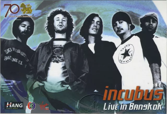 Incubus 2004 Bangkok Tour Promotional Postcard