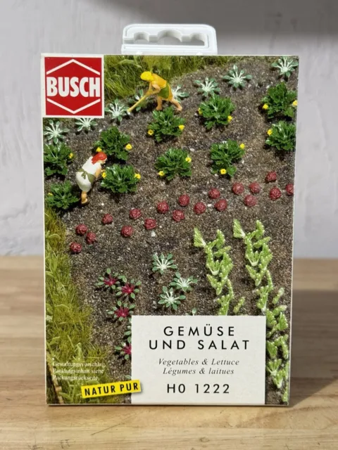 Busch 1222 Vegetables Lettuce Kit HO Scale Train Layout Scenery