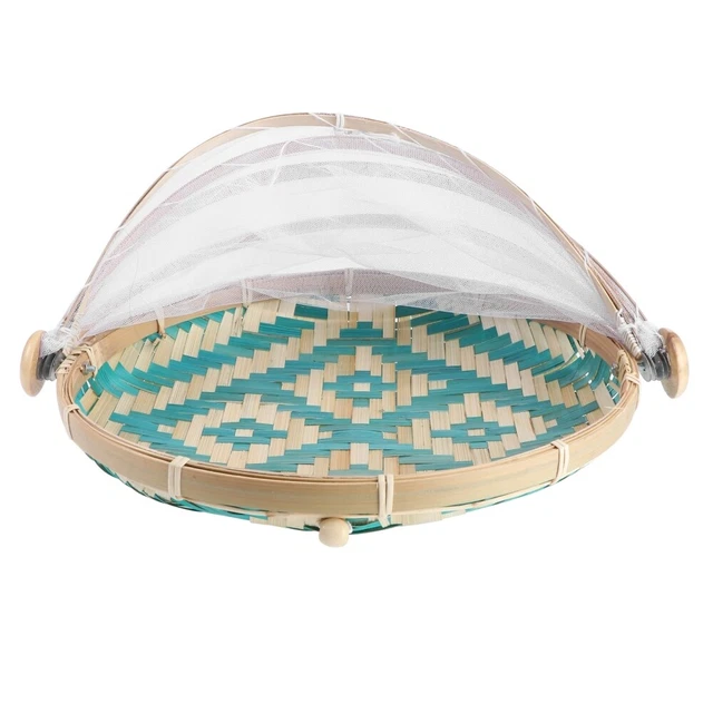 Cesto In Vimini Intrecciato Grande 50x35x38 Cm: Per Spesa, Picnic O Conservazione, Con Inserti In Tessuto