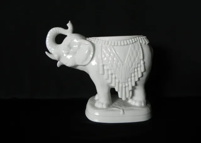 Andrea by Sadek ELEPHANT Porcelain Planter Figurine Vintage #6539