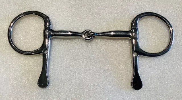 Western English Horse Half Cheek Snaffle 5" Mouth BIT Stainless Jointed Swivel