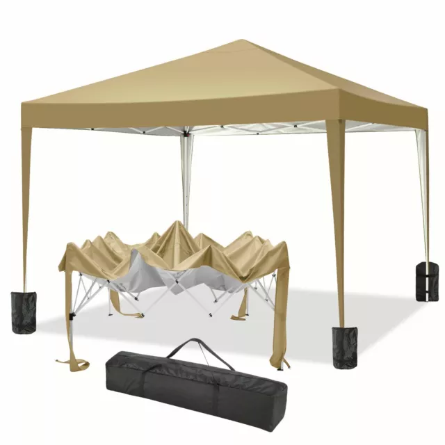 Padiglione 3x3 m impermeabile gazebo pieghevole tenda per feste tenda da giardino gazebo protezione UV~