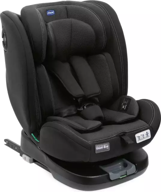 CHICCO Seggiolino Auto 0-36 Kg Isofix per Bambini 0M - 12A nero Unico Evo i-Size