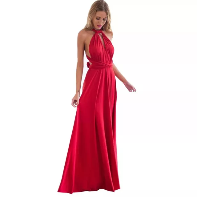 Summer Sexy Woman Bohemian Dress with Tie Up Long Dress Party Bridesmaid Gown