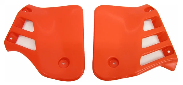 UFO Radiator Shroud Air Scoop Plastic Cover Orange fits Honda 86 87 CR125 CR 125