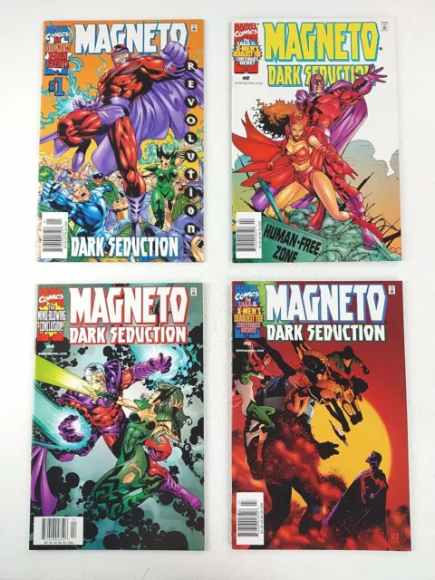 Magneto: Dark Seduction #1-4 Complete Scarce NEWSSTAND Set (2000 Marvel Comics)