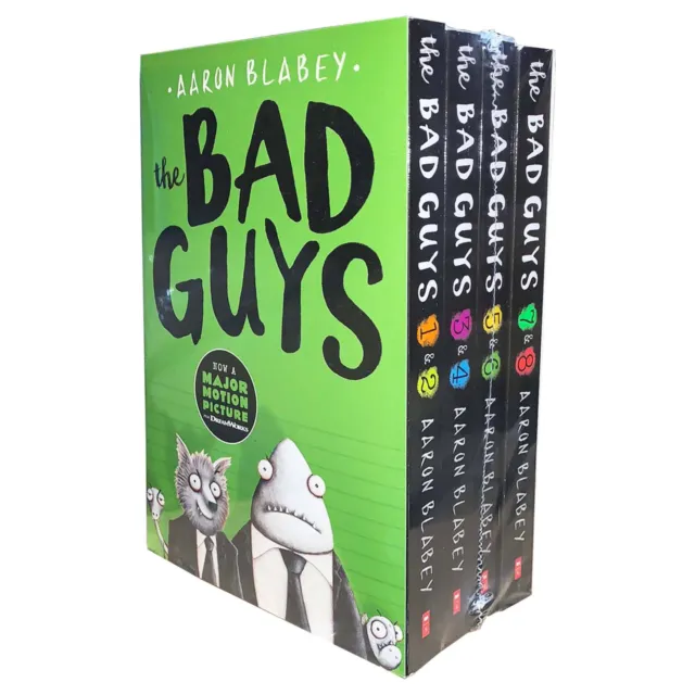 The Bad Guys Episodes by Aaron Blabey: 1-8 4 Books Set - Ages 7-9 - Paperback