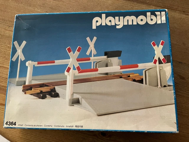 PLAYMOBIL 4364: VINTAGE Eisenbahn: Bahnübergang mit Schranke EUR 26,50 ...