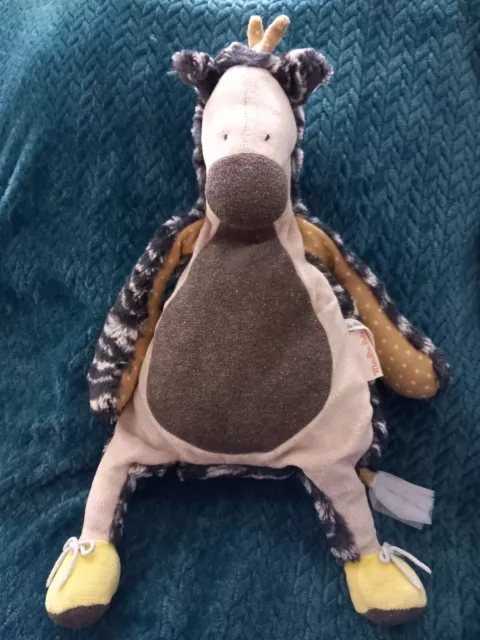 Doudou Peluche Zebre Zouzou Moulin Roty  Bazar 40 Cm