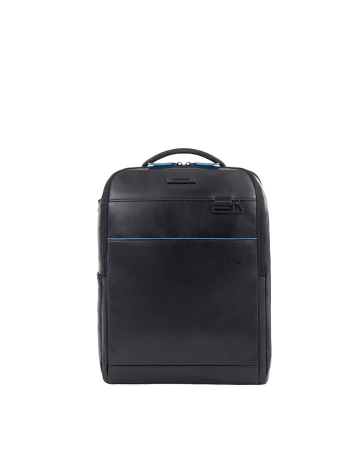 Piquadro - Zaino in pelle porta 15,6' e porta iPad® Blue Square