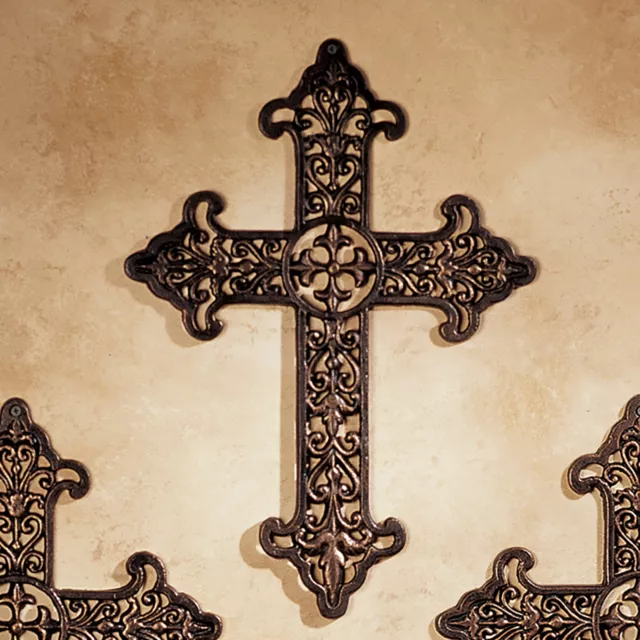 Design Toscano Fleur de Lis Cross