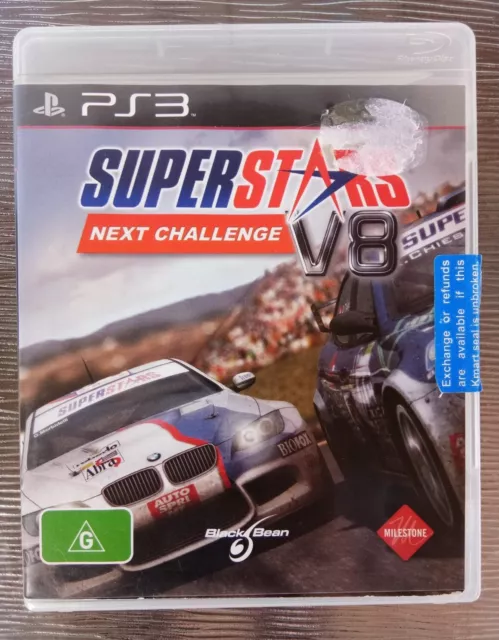 Superstars V8 Next Challenge Playstation 3 Disc + Manual PAL GC