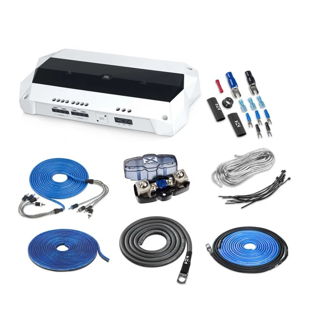 JBL MA704 200W 4Channel ClassD Marine Amplifier w/ Free NVX 8 Gauge