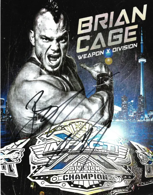 Brian Cage "Wrestling" Autogramm signed 20x25 cm Bild