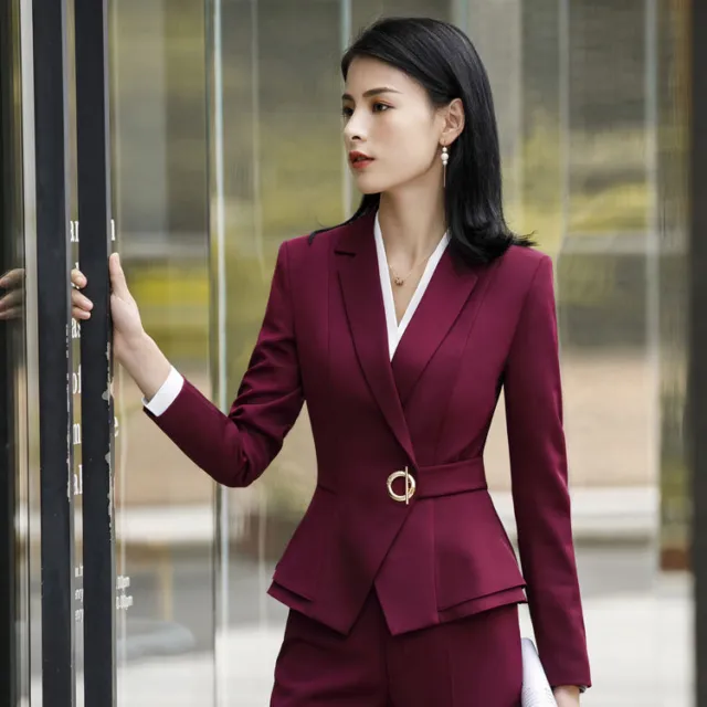 Women Work Wear Blazer Suit Jacket+Vest+Pants Set 3pcs Office Business  Formal OL