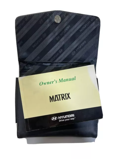 Hyundai Matrix Owners Manual Handbook Wallet 2001-2005 Pack D-899