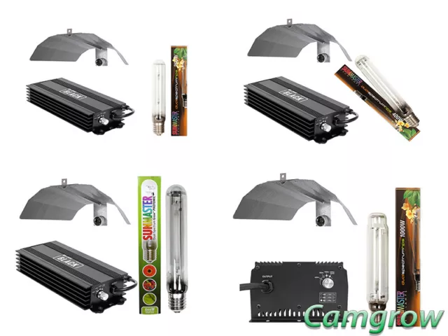 SunMaster Light Kits - 250W To 1000W Ballast, Bulb & Dutch Reflector Hydroponics