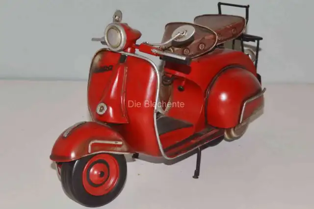 Nostalgisches Blechmodell - Roller Vespa 1959 rot, ca. 31 cm, Sammlermodell