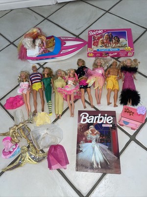 BARBIE SKIPPER & Ken Bundle - 80s & 90s vintage Barbie dolls boat