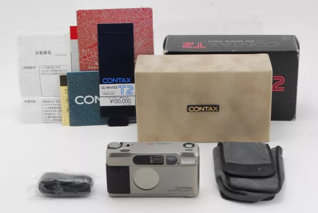 CLA'd [TOP MINT In Box] Contax T2 Titan 35mm Point&Shoot Film Camera From JAPAN