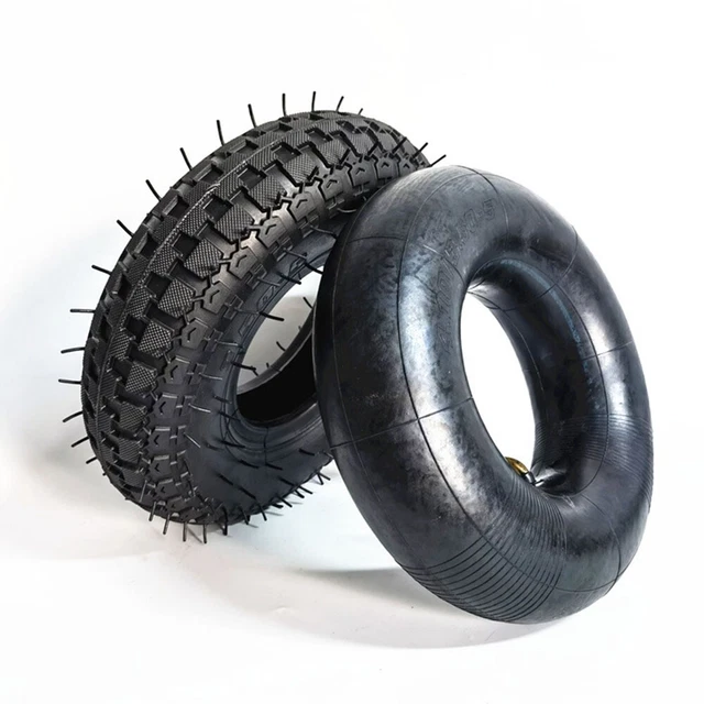 Kit pneumatici e tubi di ricambio nero 410/350 5 per motocarriola scooter