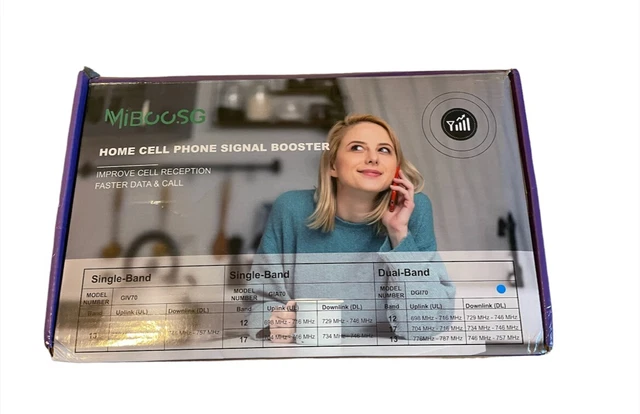 Signal Booster Cell Phone Home Kit Dual Band DG170