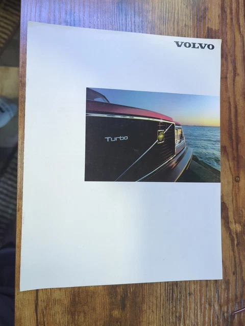 Volvo 1983 Line up Dealer Brochure 83 Sales DL GL Turbo Guide Book at a Glance